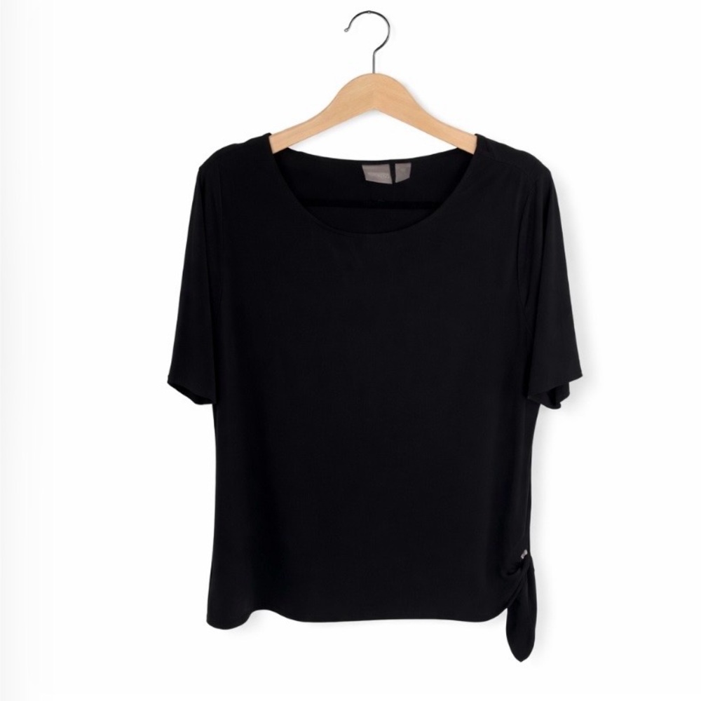 Chico’s Black Side Tie Top